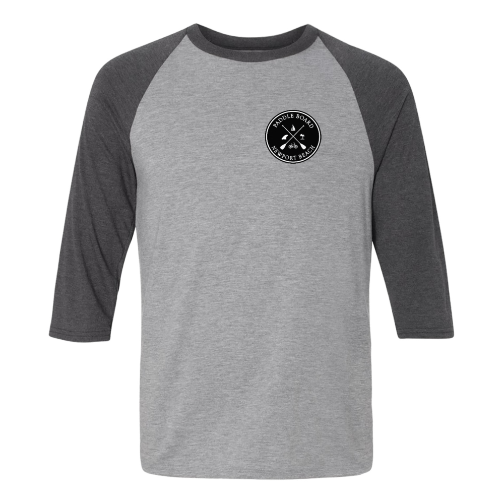 Paddle Board Newport Beach Men's Raglan Shirt