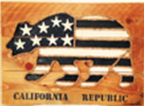 California Bear Flag Artwork 23" x 17"